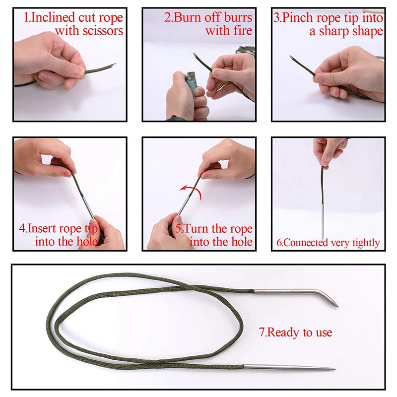 Oneside Paracord Knitting Tool Set — Aluminium DIY Weaving