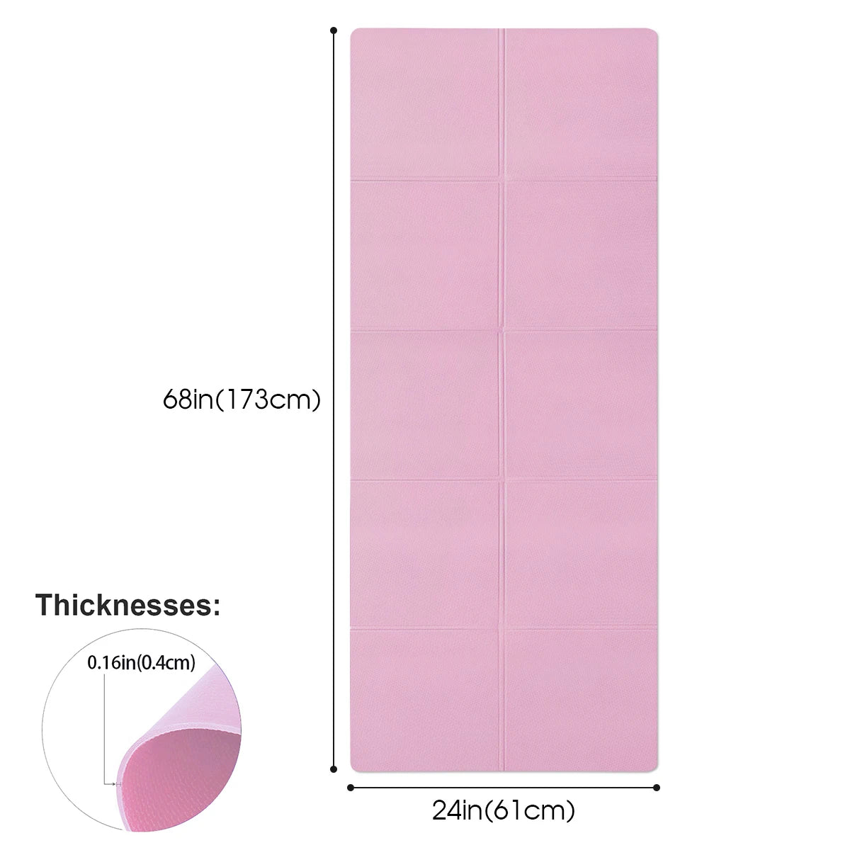 Oneside Anti-Slip Yoga Mat — Pilates & Home Workouts