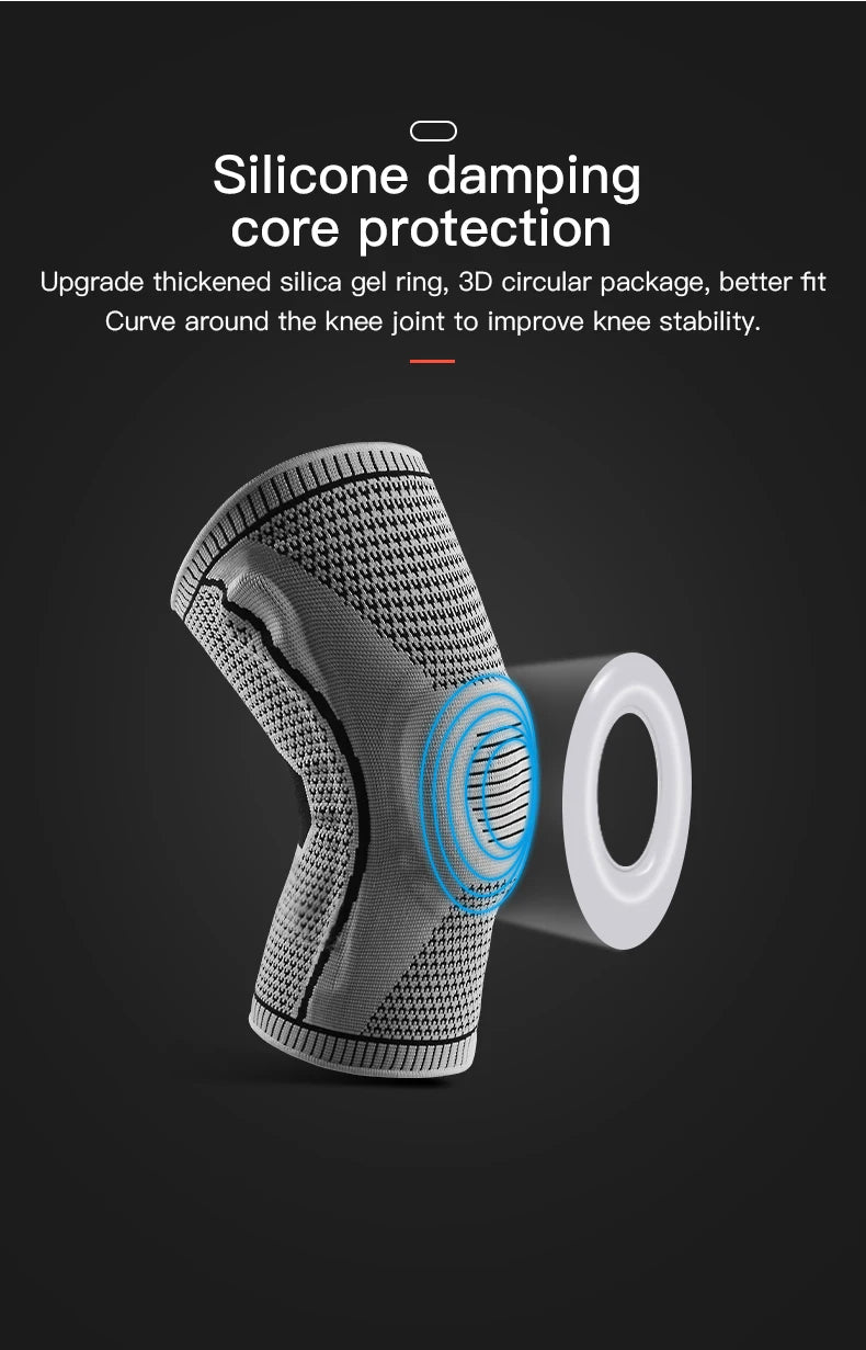 Oneside Compression Knee Sleeve with Silicone Support — Pain Relief