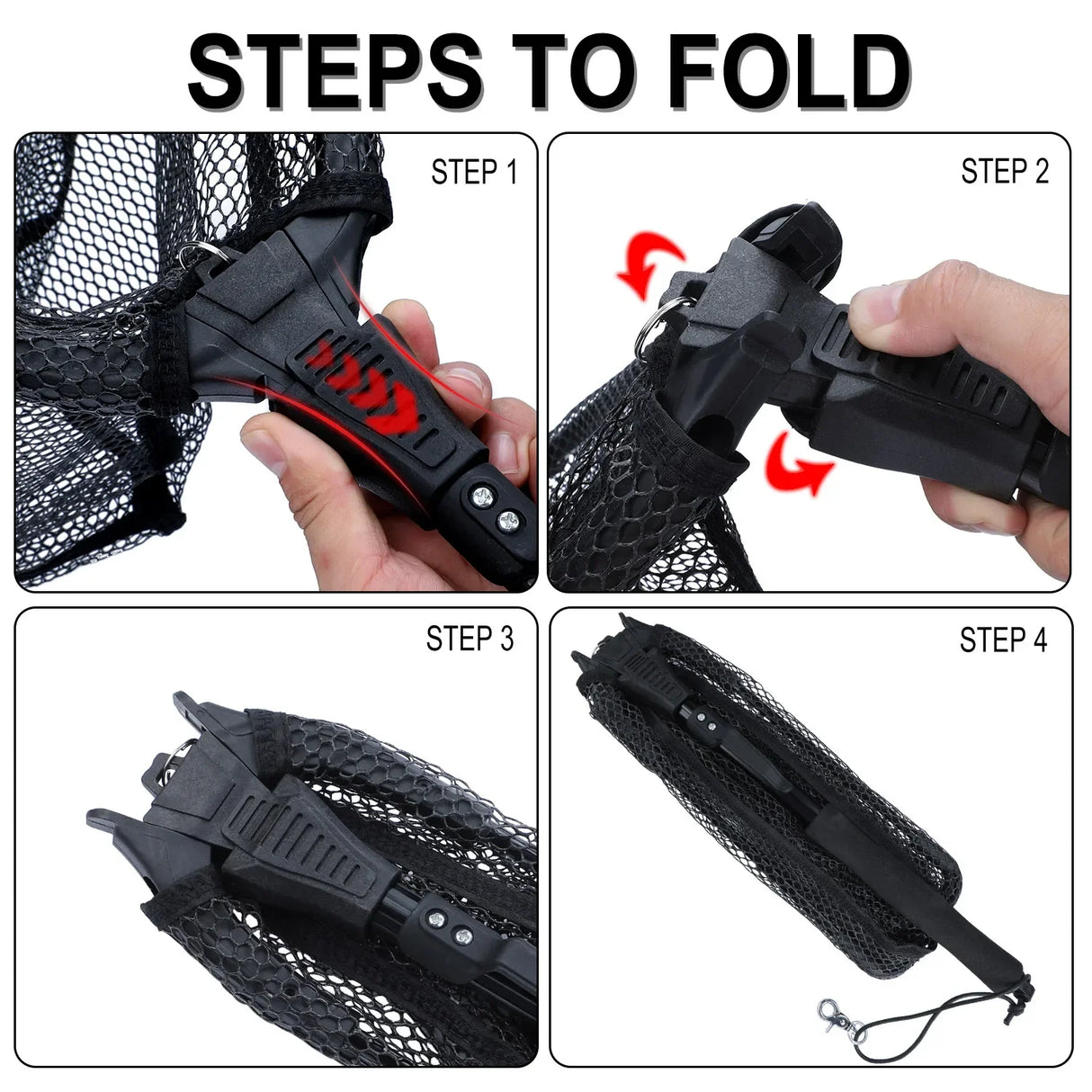 Oneside Telescopic Landing Net — 65–112cm Foldable Brail Net