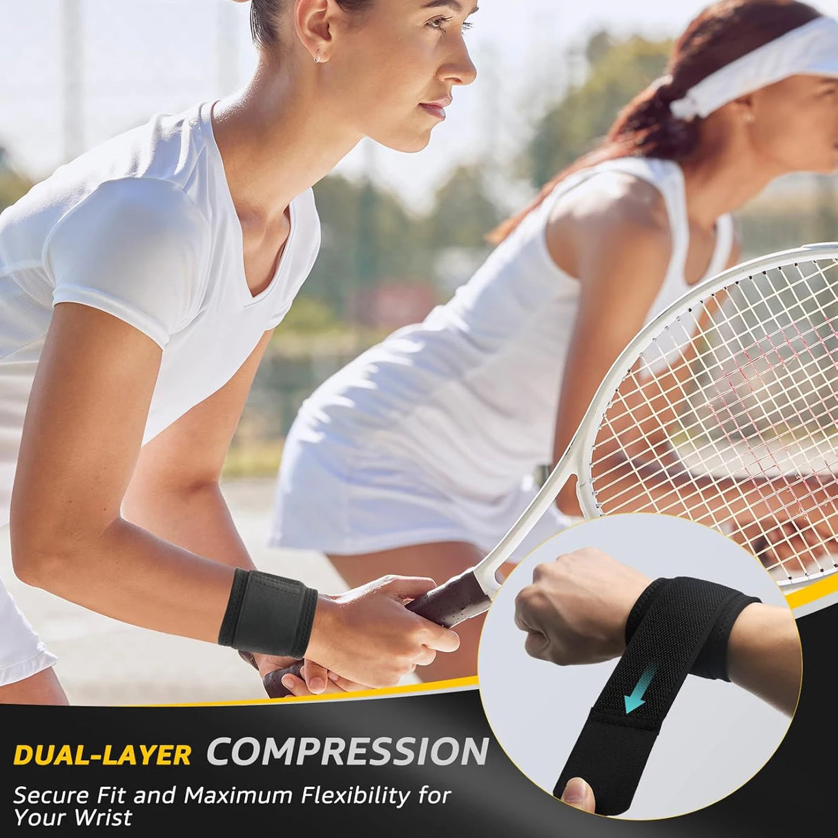Oneside Wrist Compression Straps — 2-Pack Support
