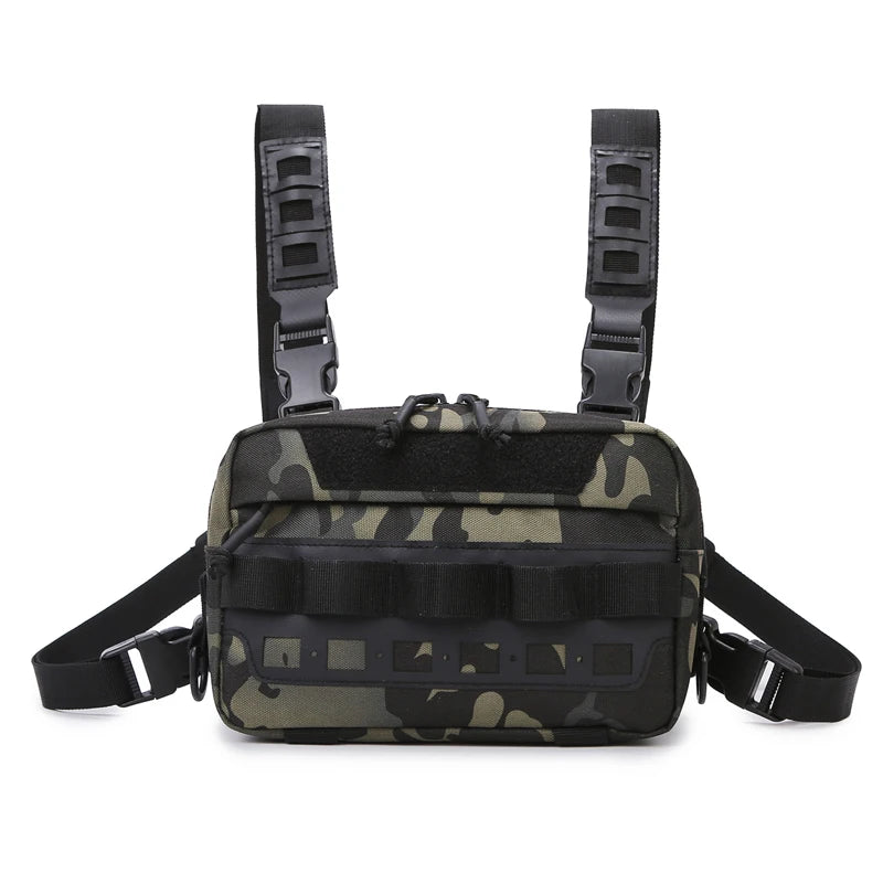 Oneside Camo Fishing Vest Bag — Multi-Pocket Chest Pack