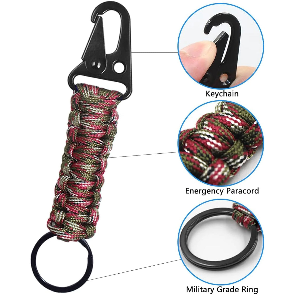 Oneside Paracord Keychain Survival Kit