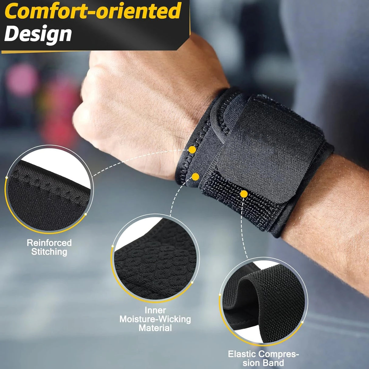 Oneside Wrist Compression Straps — 2-Pack Support