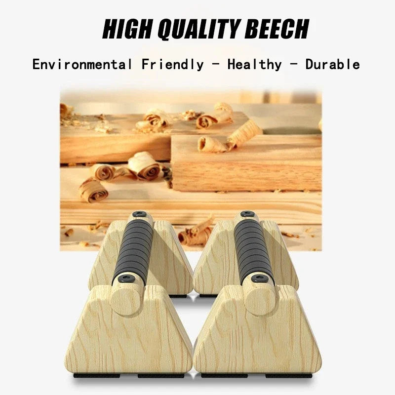 Oneside Beech Wood Push-Up Parallettes — Calisthenics Pair