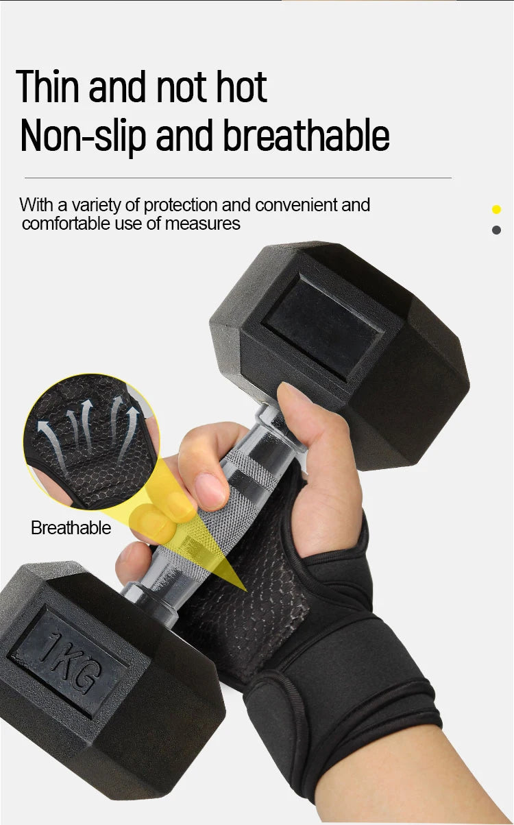 Oneside Workout Gloves with Wrist Wraps