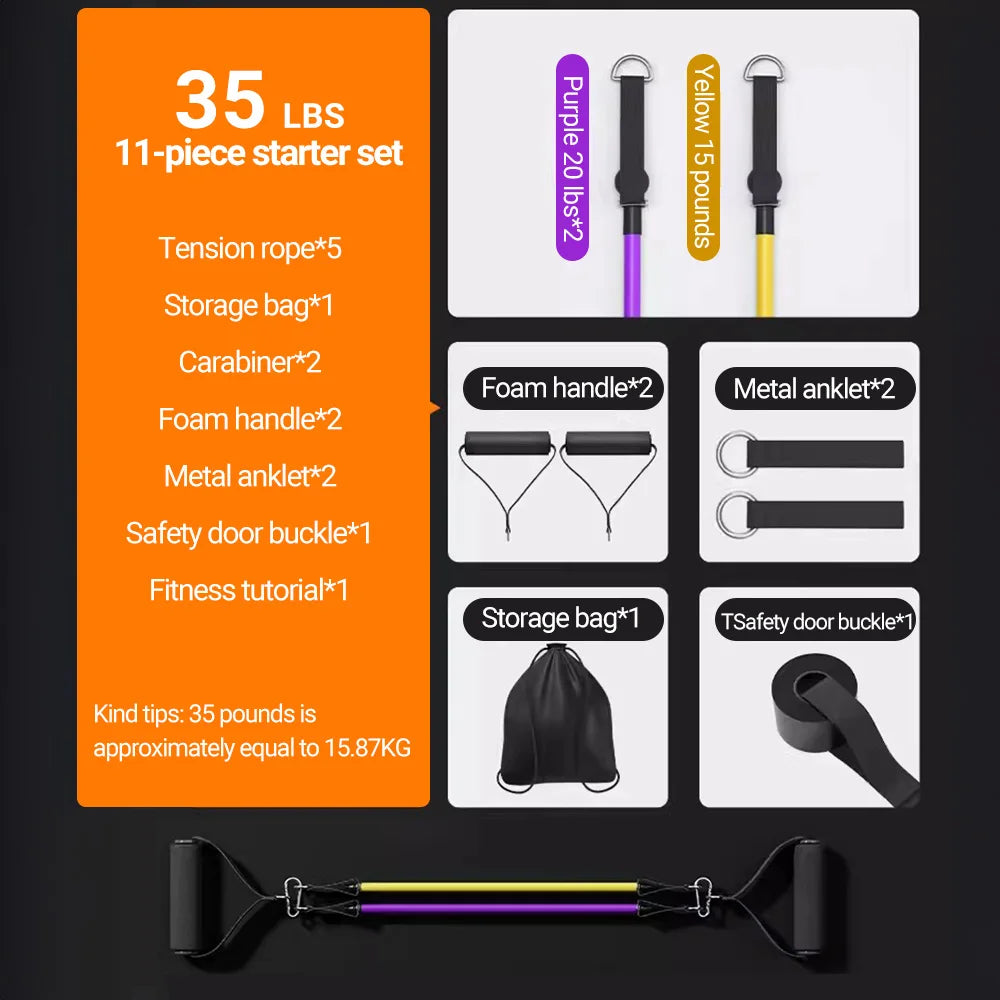 Oneside Resistance Bands Set — 10–14 Piece Training Kit