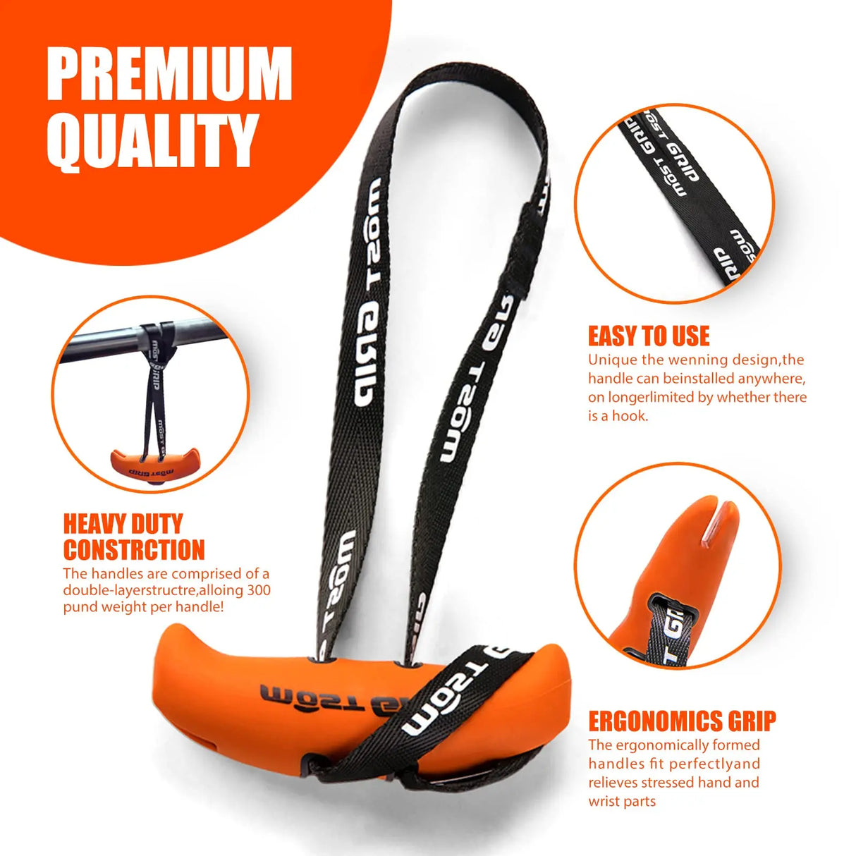 Oneside Pull-Up Handle Grips — Comfortable Grip Pair