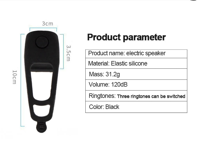 Oneside Electric Bike Bell — 3 Sound Modes, Loud Horn