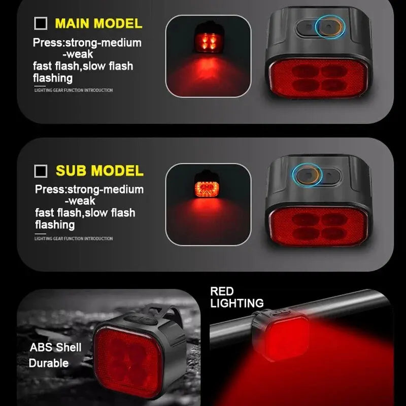 Oneside USB Bike Light Set — Front & Rear LED Taillight