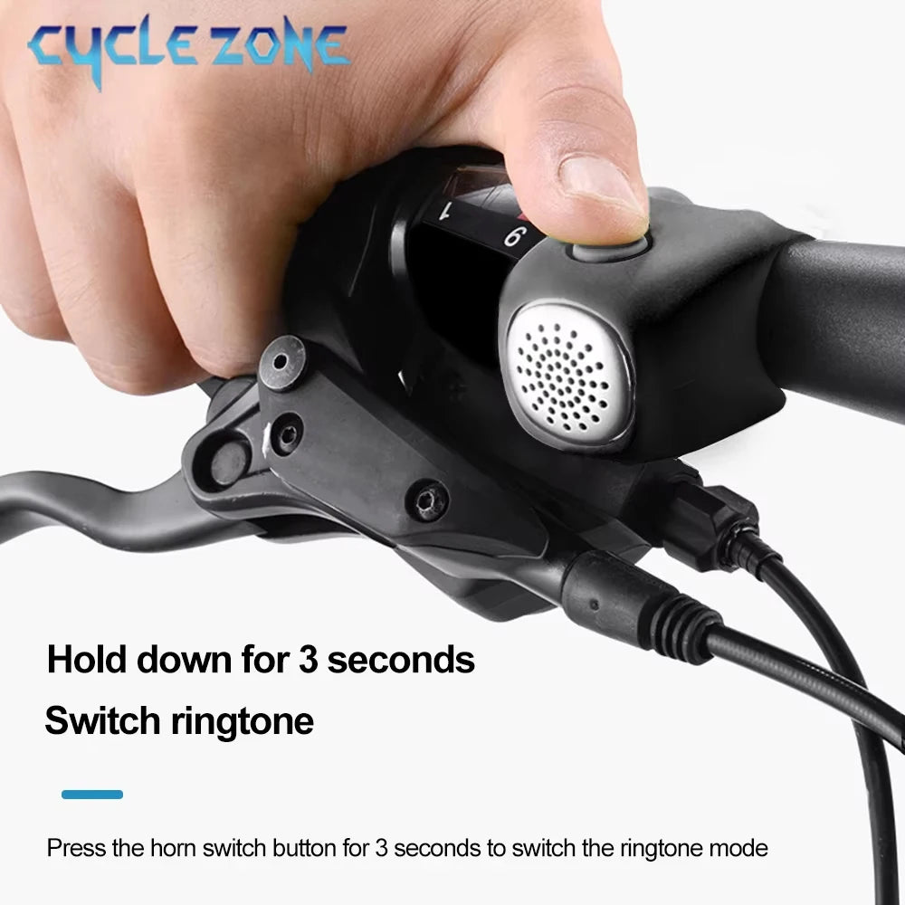 Oneside Electric Bike Bell — 3 Sound Modes, Loud Horn
