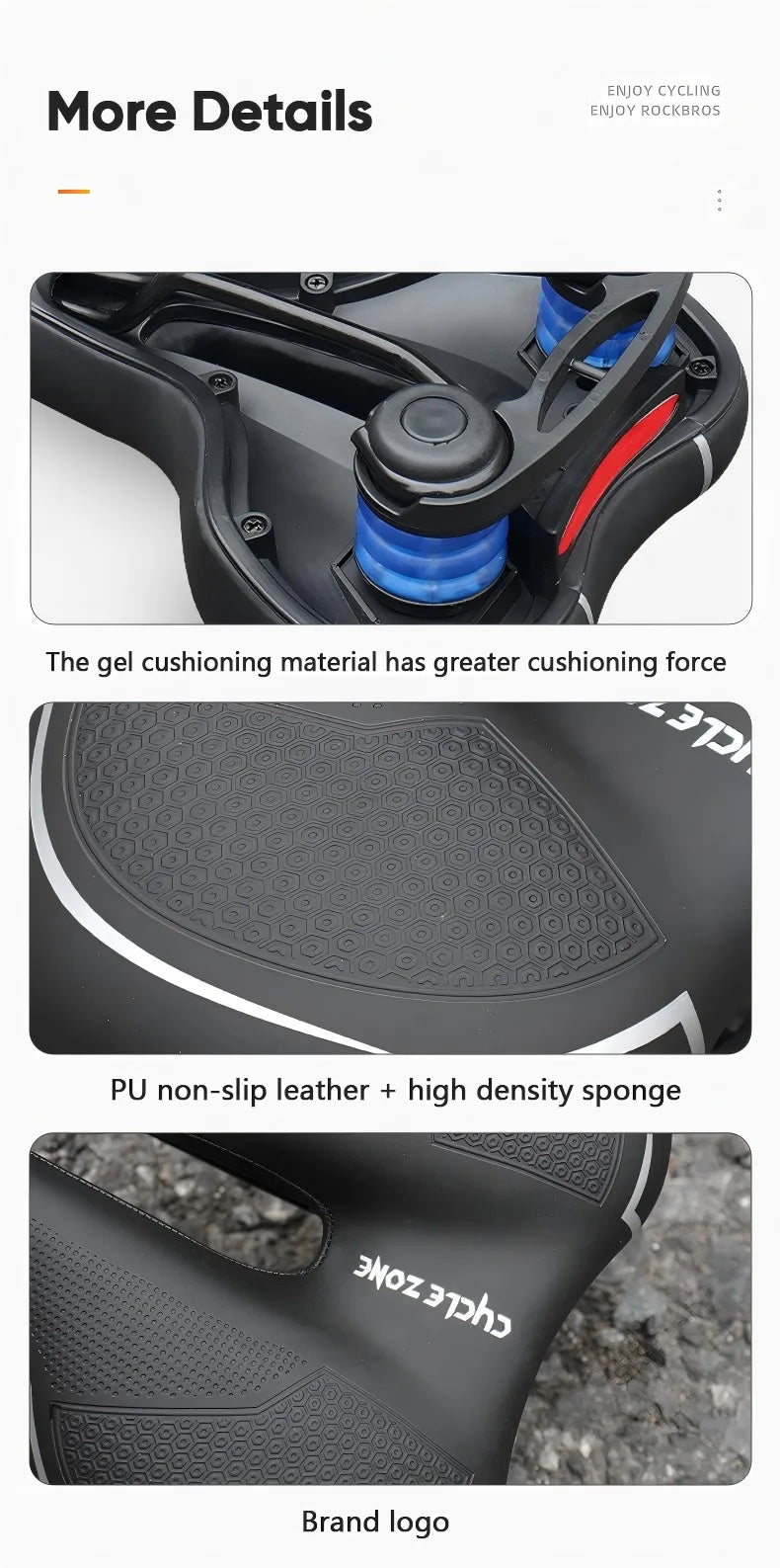 Oneside Hollow Bike Saddle — Breathable Shockproof PU Seat