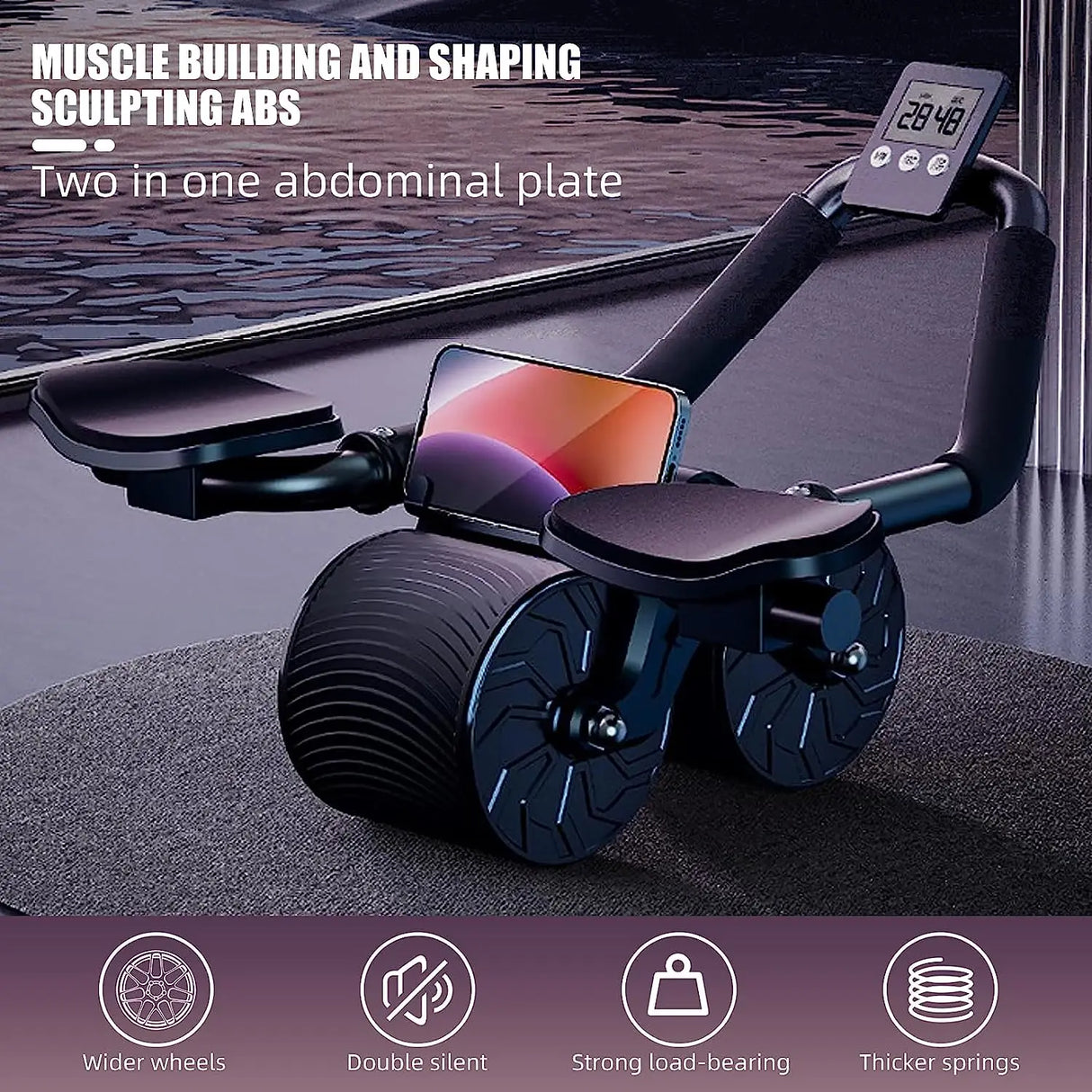 Oneside Auto-Rebound Ab Roller with Elbow Support