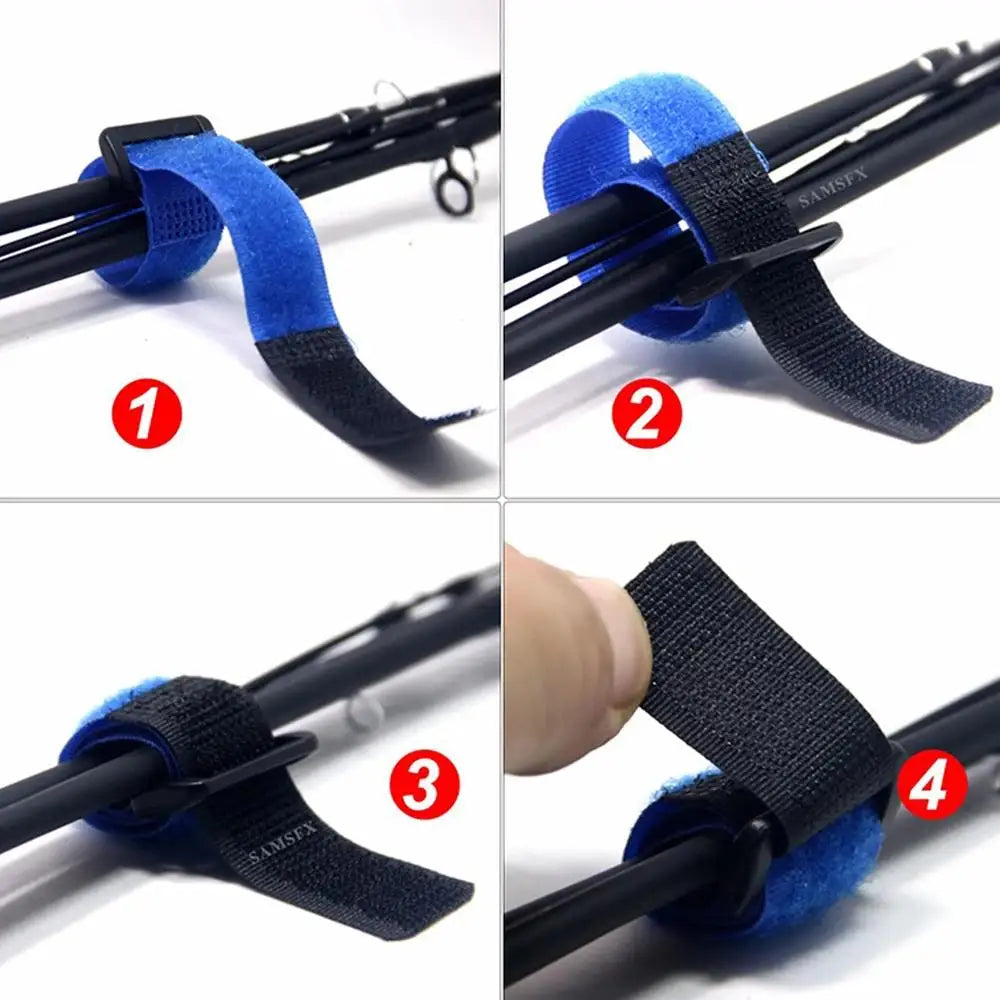 Oneside Fishing Rod Tie Strap — Hook & Loop Organiser Band