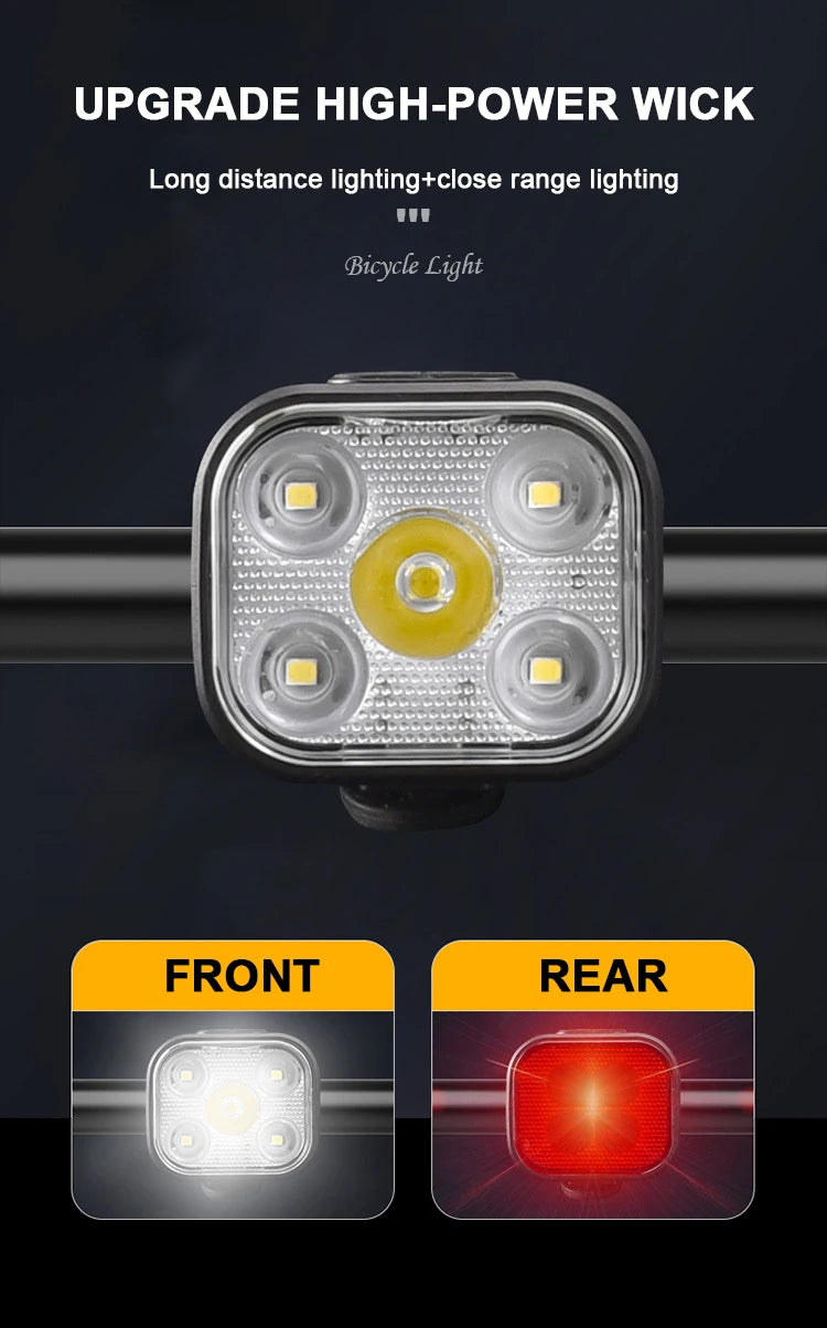 Oneside USB Bike Light Set — Front & Rear LED Taillight