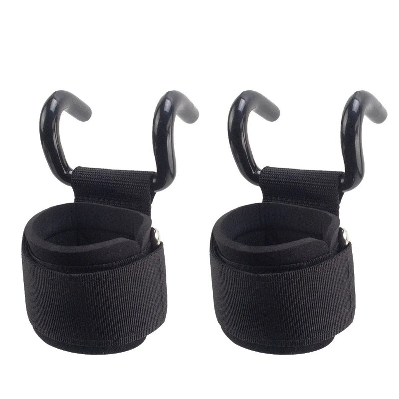 Oneside Lifting Hook Grips with Wrist Wraps