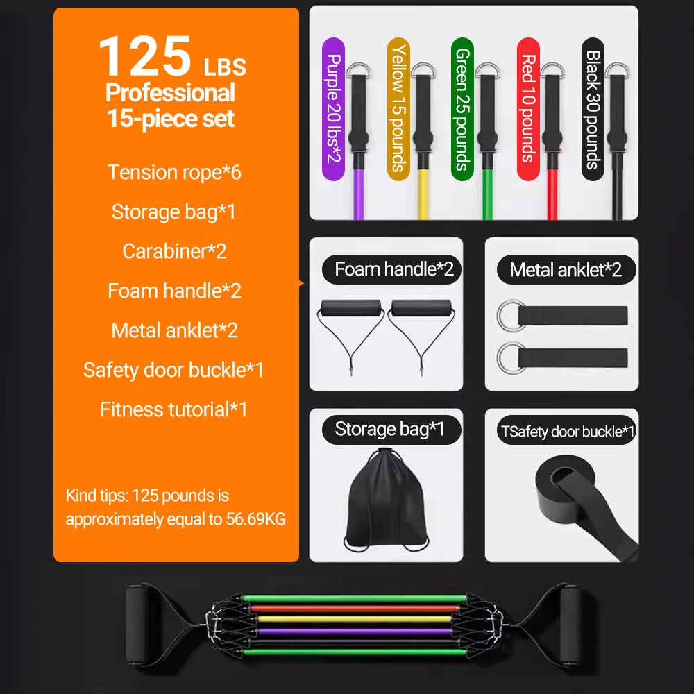 Oneside Resistance Bands Set — 10–14 Piece Training Kit