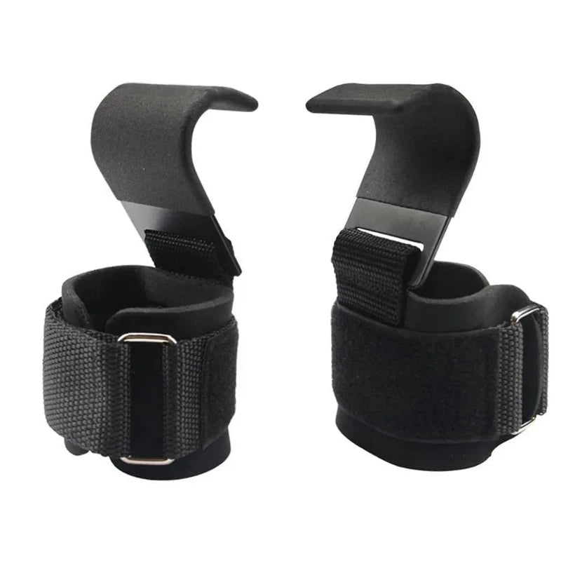 Oneside Lifting Hook Grips with Wrist Wraps
