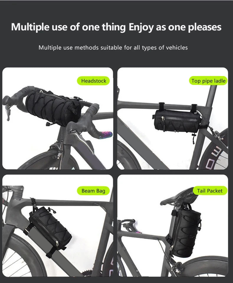 Oneside 2.5L Bike Handlebar Bag — Large Top Tube Storage