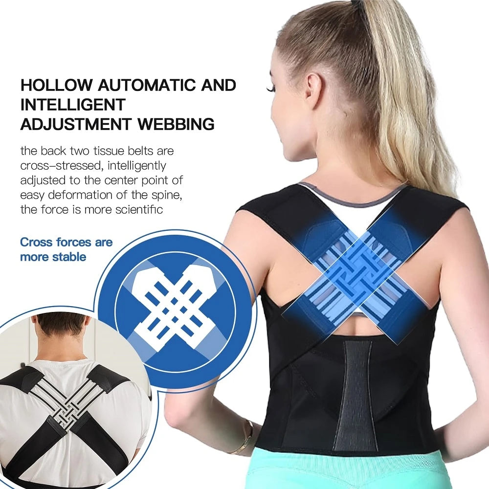 Oneside Full Back Posture Corrector — Shoulder Straightener & Spine Support Brace
