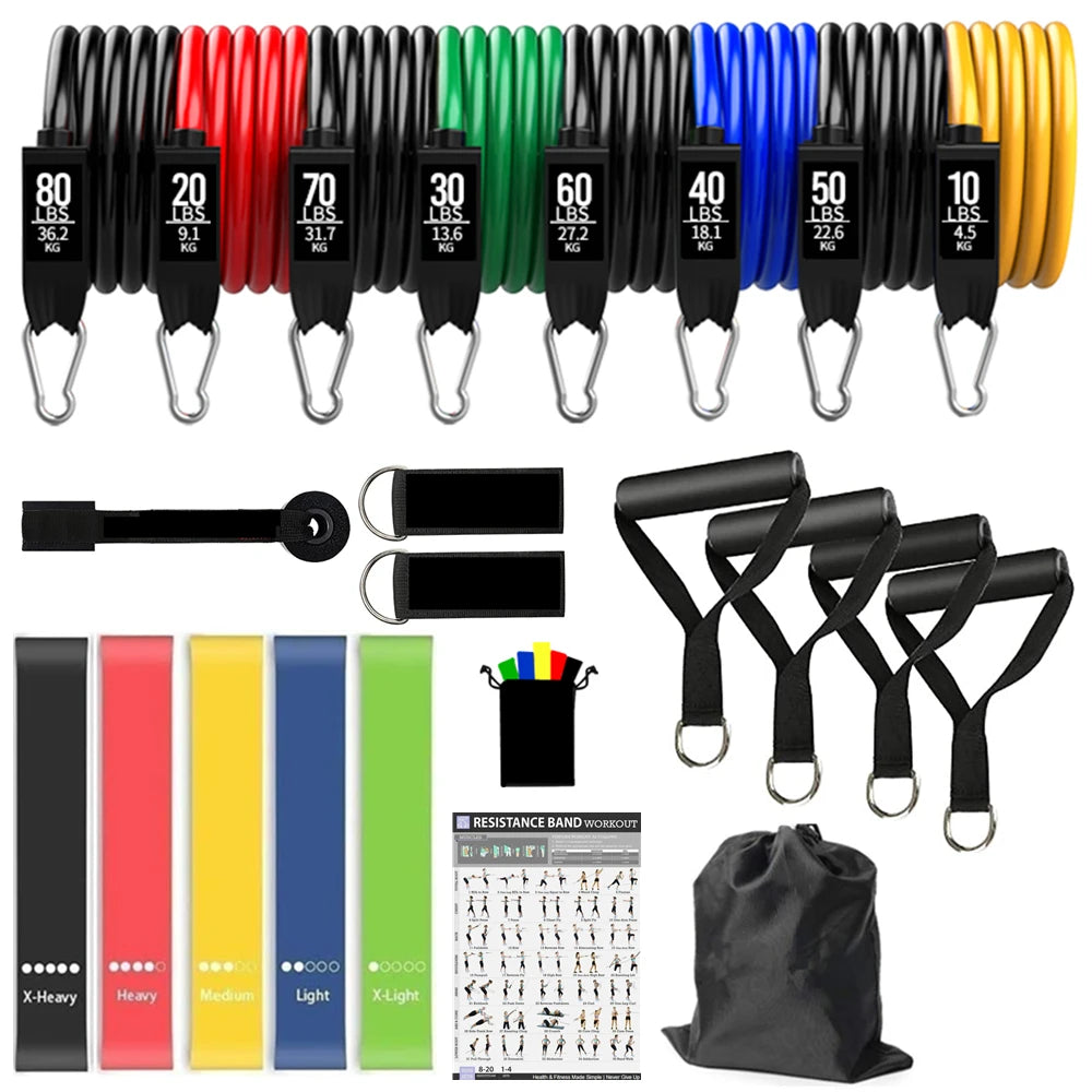 Oneside Workout Bar with Resistance Bands — Yoga & Pilates Set
