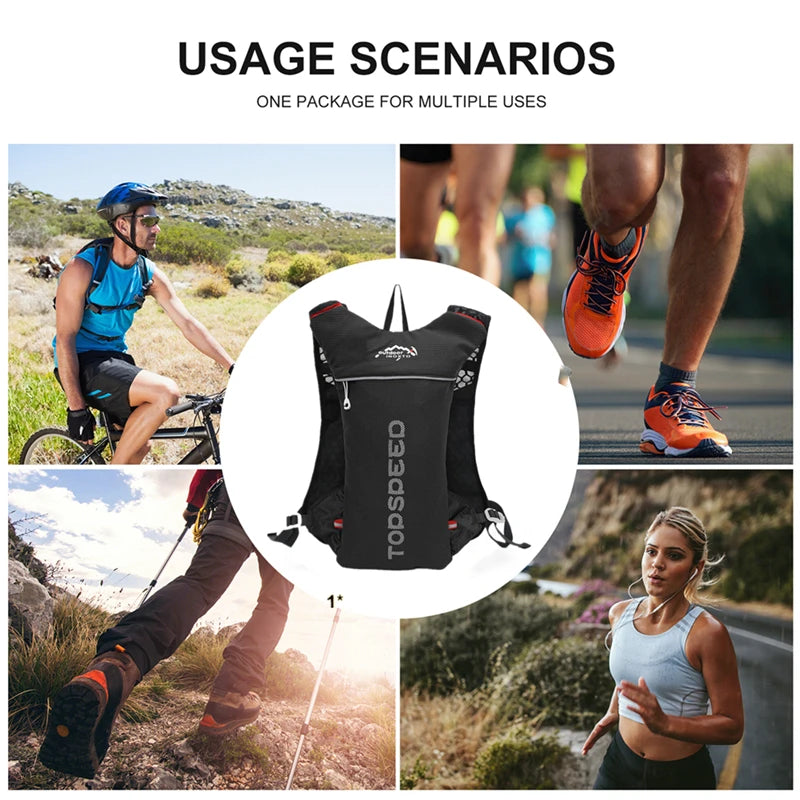 Oneside 5L Ultralight Hydration Vest — 500ml Soft Flasks