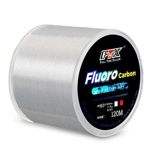 Oneside Fluorocarbon Fishing Line — 120m Carbon Leader