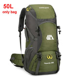 Oneside 50L Hiking Backpack — Waterproof Travel Rucksack