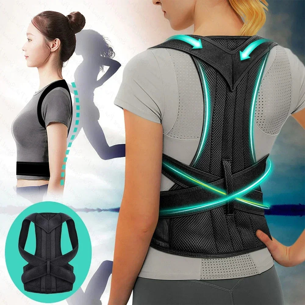 Oneside Reinforced Posture Corrector Vest — Lumbar Belt & Spine Support System