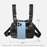 Oneside Camo Fishing Vest Bag — Multi-Pocket Chest Pack