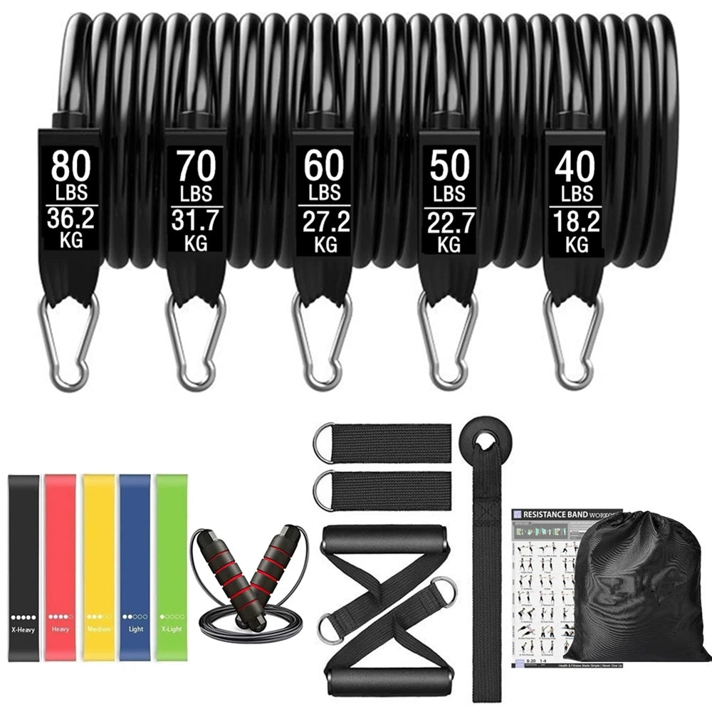 Oneside Workout Bar with Resistance Bands — Yoga & Pilates Set