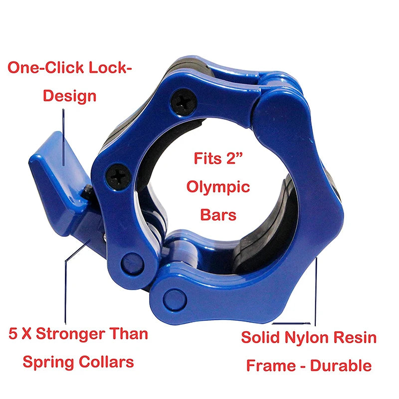 Oneside Barbell Collar Lock Clamps — Quick-Snap Pair