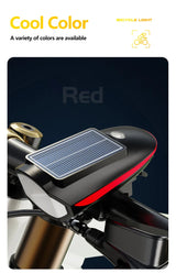Oneside Solar Bike Light & Bell — LED Headlamp with Horn