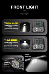 Oneside USB Bike Light Set — Front & Rear LED Taillight
