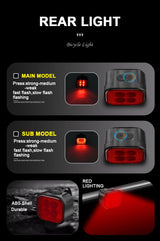 Oneside USB Bike Light Set — Front & Rear LED Taillight