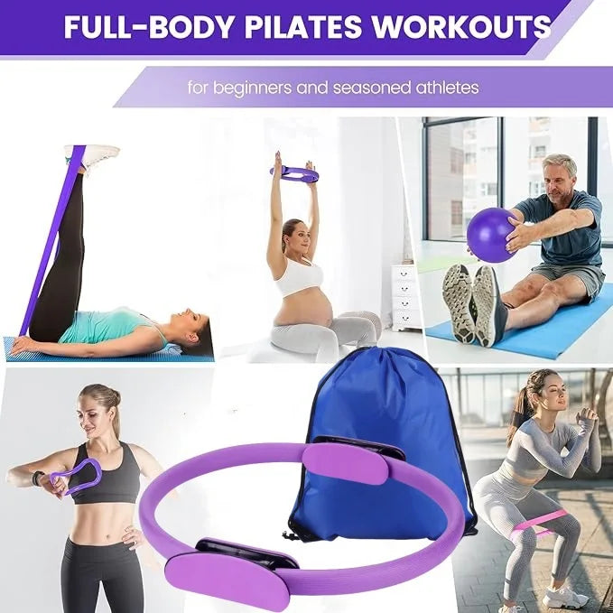 Oneside Pilates Ball & Resistance Band Set — 13 Piece Kit