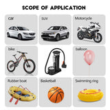 Oneside Mini Bike Pump — Portable Foot Pump with Gauge