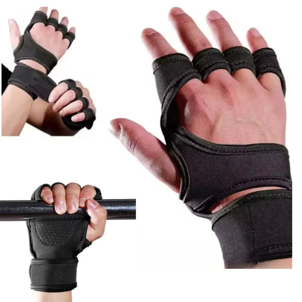 Oneside Fingerless Gym Gloves with Wrist Support