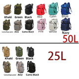 Oneside Tactical Backpack 25L/50L — Waterproof 1000D Nylon