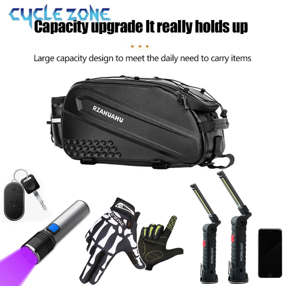 Oneside 10L Bike Rear Seat Bag — Waterproof Rack Saddlebag