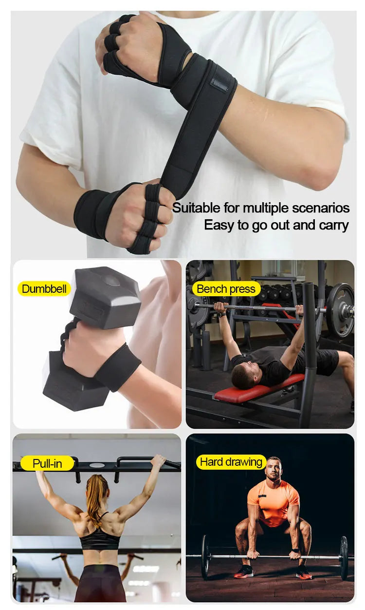 Oneside Workout Gloves with Wrist Wraps