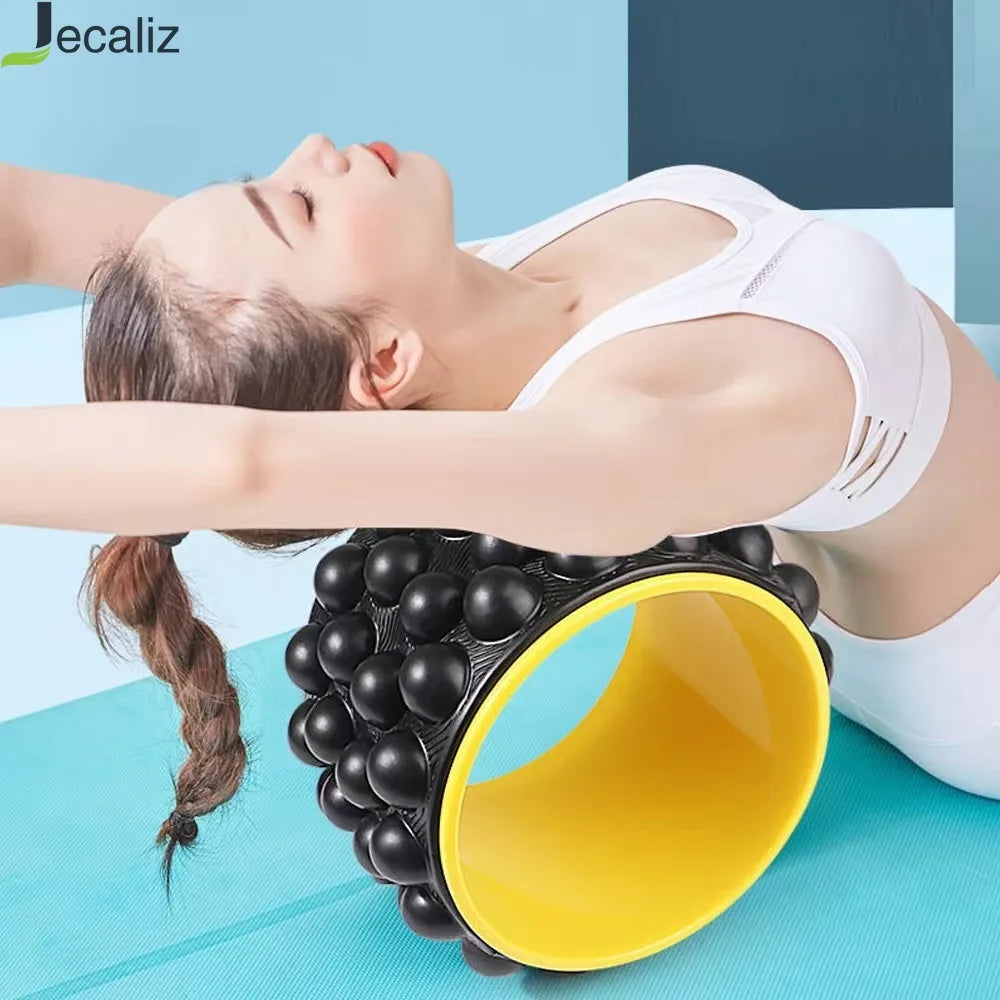 Oneside Foam Yoga Roller Wheel — Back Stretcher & Massager
