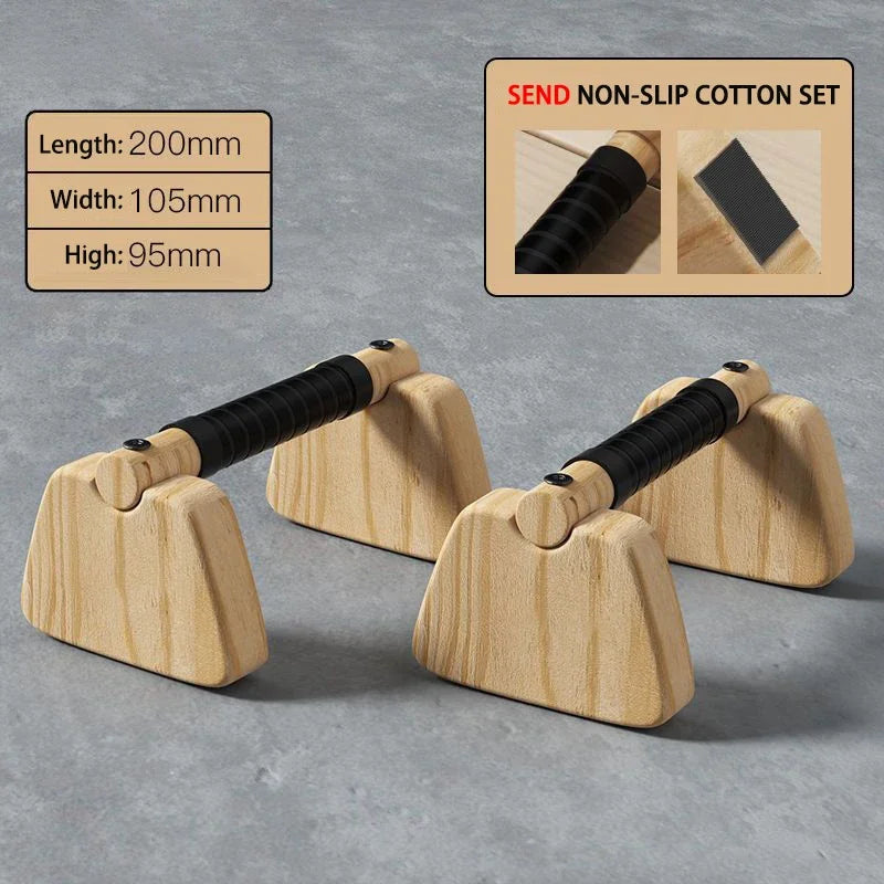 Oneside Beech Wood Push-Up Parallettes — Calisthenics Pair
