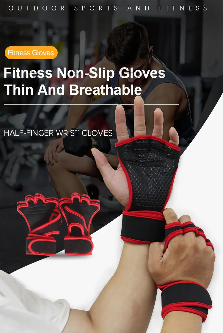 Oneside Workout Gloves with Wrist Wraps
