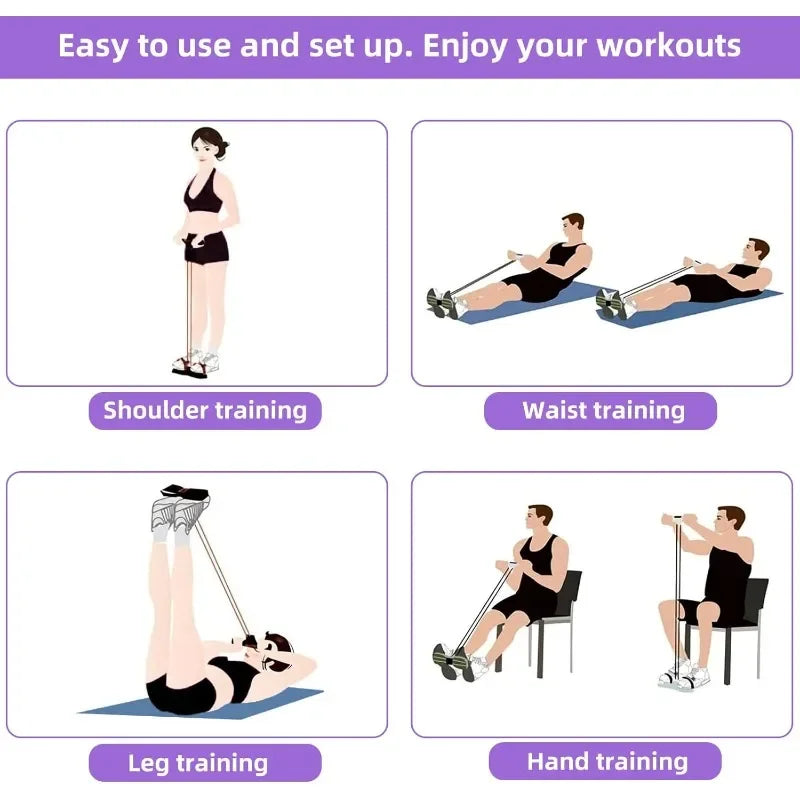 Oneside 4-Level Resistance Band Trainer — Home Gym Core & Full Body Set