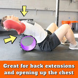 Oneside Foam Yoga Roller Wheel — Back Stretcher & Massager
