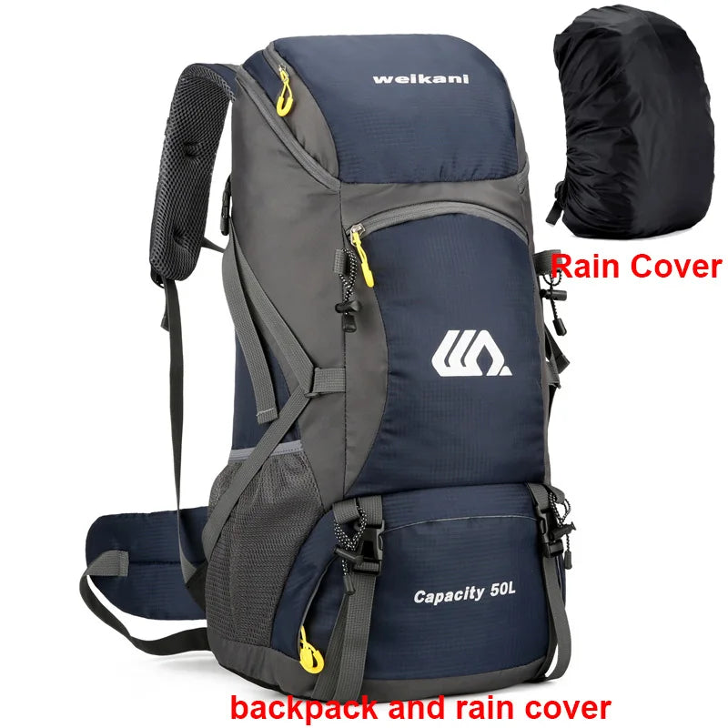 Oneside 50L Hiking Backpack — Waterproof Travel Rucksack