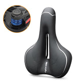Oneside Hollow Bike Saddle — Breathable Shockproof PU Seat
