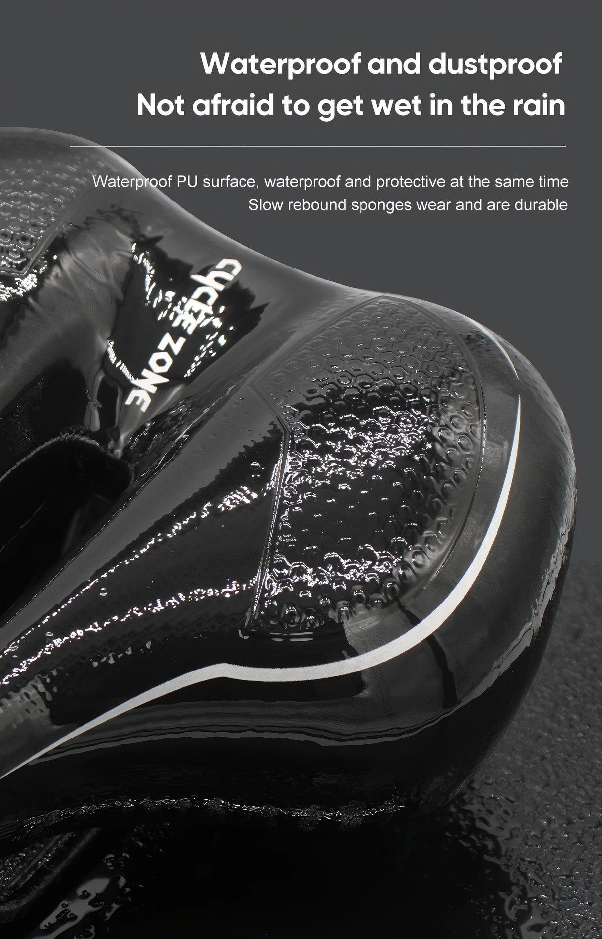 Oneside Hollow Bike Saddle — Breathable Shockproof PU Seat