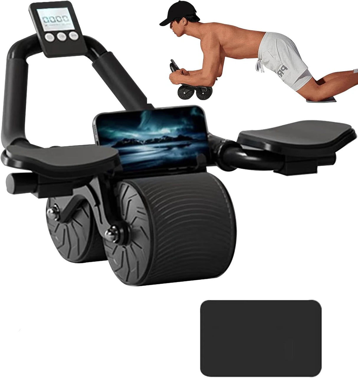 Oneside Auto-Rebound Ab Roller with Elbow Support